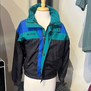 Columbia Vintage Kids'Teal and Black Puffer Jacket